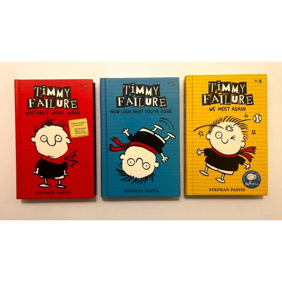 Timmy Failure Books 1-3 Set Mistakes Were Made Now Look We Meet Again Mint - Picture 1 of 10